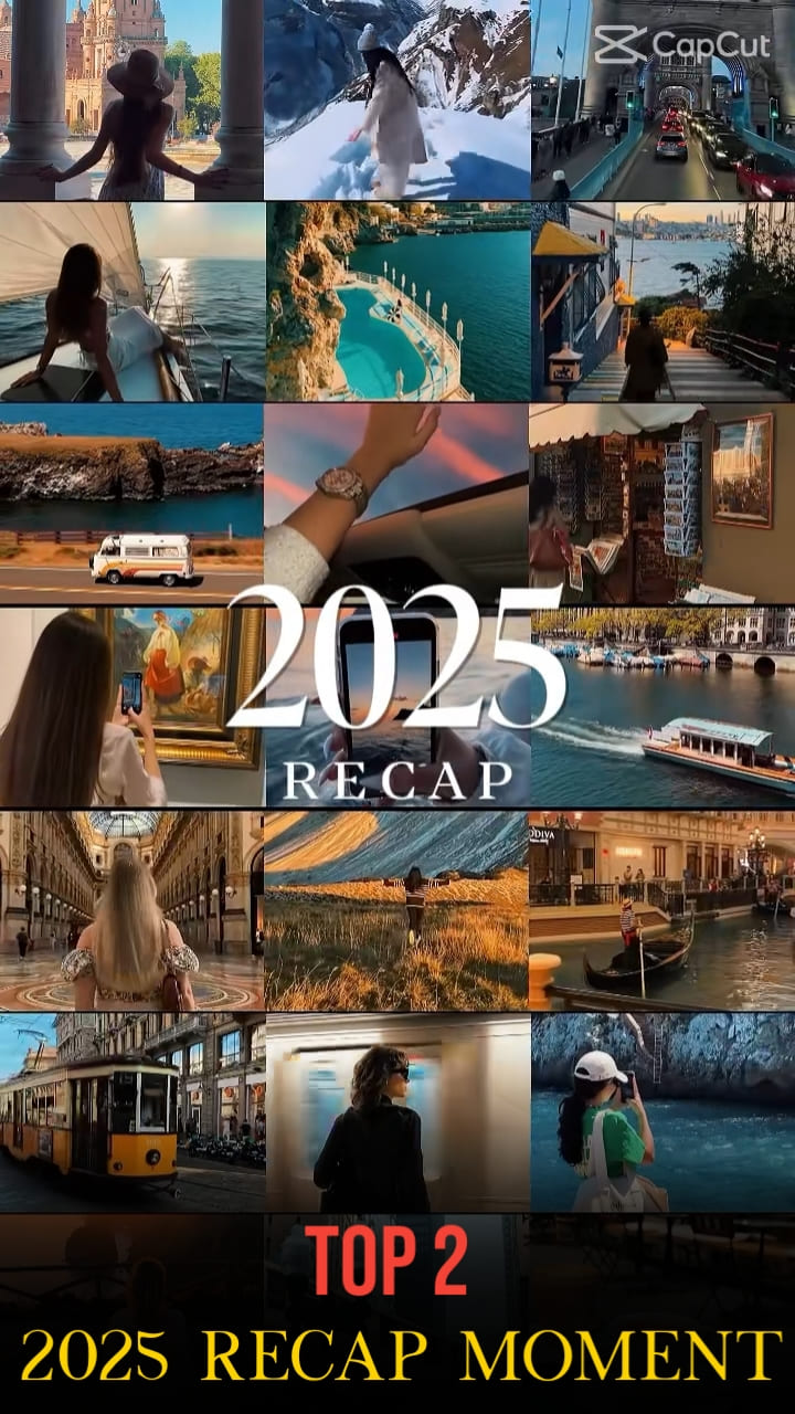 2025 Recap Moment CapCut Template Link