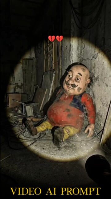 Old Character Torch Ai Video Editing Prompt