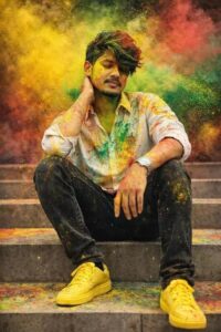 AI prompts for Holi photos