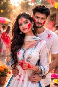 Couple Holi Ai Photo Editing