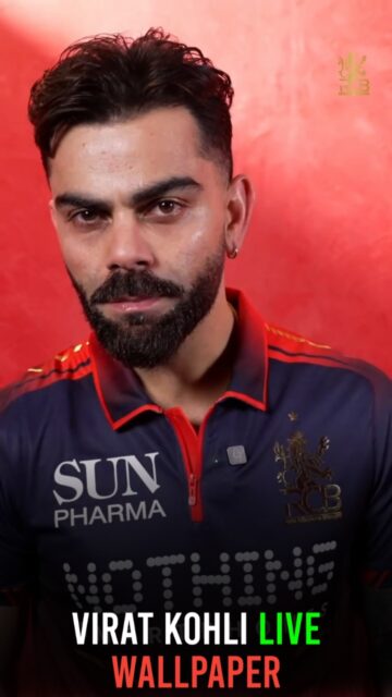 RCB Fan Virat Kohli Live Wallepaper