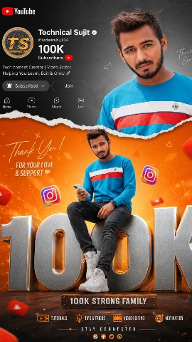Social Media Milestone Poster Editing