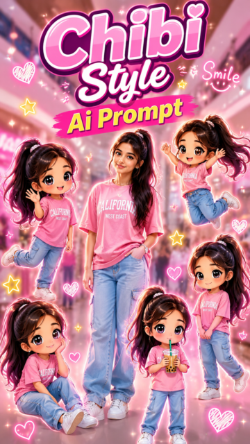 Chibi Style Couple Ai Photo Editing