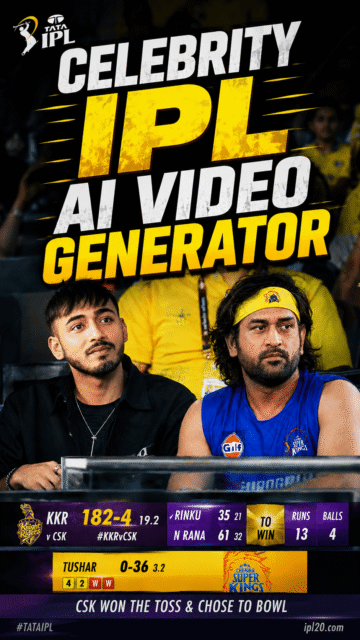 MS Dhoni & Virat Kohli IPL Ai Video Generator