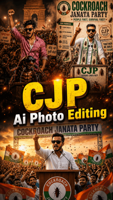 Cockroach Janata Party Ai Photo Editing Prompt