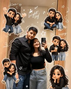 Chibi Style Couple Ai Photo Editing