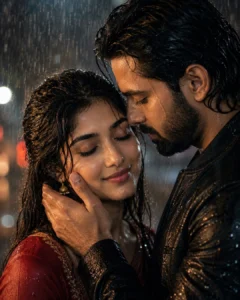 Couple Rain Photo AI Prompt