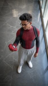 Spider man photo ai prompt