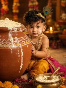 Baby Krishna AI Prompt