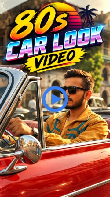 80s Look Car Video Ai Prompt