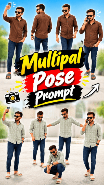 Multiple Pose Ai Photo Editing Prompt